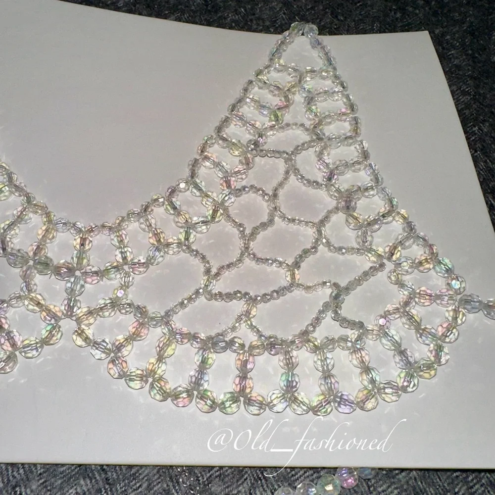 ZARA Beaded Triangle Bralette - Picture 8 of 10